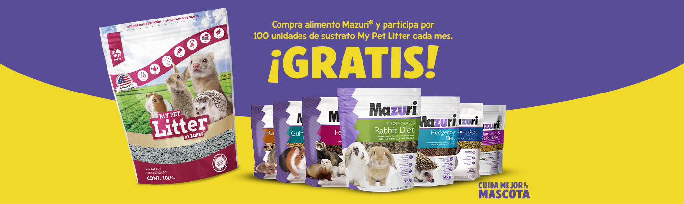 Compra alimento Mazuri y participa del concurso